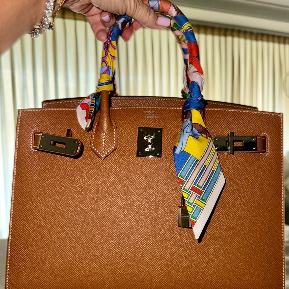 Hermes Birkin 30 gold palladium Sellier Epsom authentic - Picture 3 of 15